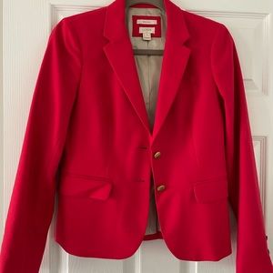 J. Crew Red School Boy Blazer Sz 2